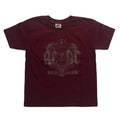 Weinrot - Front - AC-DC - "Black Ice" T-Shirt für Kinder