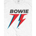 Weiß - Side - David Bowie - "75th" T-Shirt für Herren-Damen Unisex