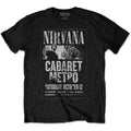 Schwarz - Front - Nirvana - "Cabaret Metro" T-Shirt für Herren-Damen Unisex