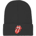Schwarz - Front - The Rolling Stones - Mütze Logo für Herren-Damen Unisex