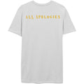 Weiß - Back - Nirvana - "All Apologies" T-Shirt für Herren-Damen Unisex