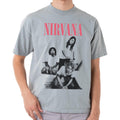 Grau - Front - Nirvana - "Bathroom" T-Shirt für Herren-Damen Unisex