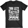 Schwarz - Front - Thin Lizzy - "Jailbreak Flyer" T-Shirt für Herren-Damen Unisex