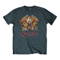 Blau meliert - Front - Queen - "Classic" T-Shirt für Herren-Damen Unisex