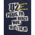 Helles Marineblau - Side - U2 - "I+E Paris Event 2018" T-Shirt für Herren-Damen Unisex