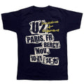 Dunkel-Marineblau - Front - U2 - "I+E Paris Event 2018" T-Shirt für Herren-Damen Unisex