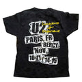 Schwarz - Front - U2 - "I+E Paris Event 2018" T-Shirt für Herren-Damen Unisex
