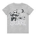 Grau - Front - Nightmare Before Christmas - "First Scare" T-Shirt für Kinder