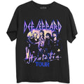 Schwarz - Front - Def Leppard - "Hysteria Tour" T-Shirt für Herren-Damen Unisex