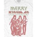 Weiß - Side - Kiss - "Merry Kissmas" T-Shirt für Herren-Damen Unisex
