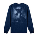 Marineblau - Back - Gremlins - T-Shirt für Herren-Damen Unisex  Langärmlig