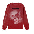 Rot - Front - Gremlins - T-Shirt für Herren-Damen Unisex  Langärmlig