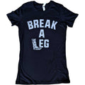 Schwarz - Front - Foo Fighters - "Break A Leg" T-Shirt für Damen