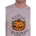 Grau - Side - Nightmare Before Christmas - "All Hail the Pumpkin King" T-Shirt für Herren-Damen Unisex