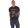 Schwarz - Front - Megadeth - "Santa Vic Chimney" T-Shirt für Herren-Damen Unisex - weihnachtliches Design