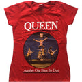 Rot - Front - Queen - "Another One Bites The Dust" T-Shirt für Damen
