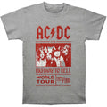 Grau - Front - AC-DC - "Highway To Hell World Tour 1979-1980" T-Shirt für Herren-Damen Unisex