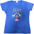 Blau - Front - Queens Of The Stone Age - "Warp Planet" T-Shirt für Damen