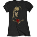 Schwarz - Front - Tom Petty & The Heartbreakers - T-Shirt Logo für Damen