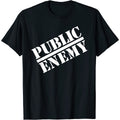 Schwarz - Front - Public Enemy - T-Shirt für Herren-Damen Unisex