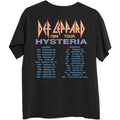 Schwarz - Back - Def Leppard - "Hysteria '88" T-Shirt für Herren-Damen Unisex