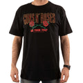 Schwarz - Side - Guns N Roses - "87 Tour" T-Shirt für Herren-Damen Unisex