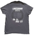 Grau - Back - U2 - "360 Degree Tour Amsterdam 2009" T-Shirt für Herren-Damen Unisex