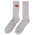 Weiß-Rot - Back - Nas - "KD II" Socken für Herren-Damen Unisex