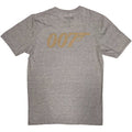 Grau - Back - James Bond - "No Time To Die" T-Shirt Logo für Herren-Damen Unisex