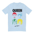 Hellblau - Front - Queen - "Hot Space" T-Shirt für Herren-Damen Unisex