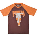 Braun-Orange - Front - Pantera - T-Shirt für Herren-Damen Unisex  Raglanärmel