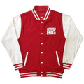 Rot-Weiß - Front - Biggie Smalls - "Reachstrings" Varsity-Jacke (US-College-Stil) für Herren-Damen Unisex