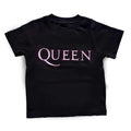 Schwarz - Front - Queen - T-Shirt für Kinder