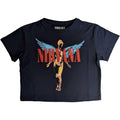 Marineblau - Front - Nirvana - "Angelic" Kurzes Top für Damen