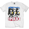 Weiß - Front - The Police - T-Shirt für Herren-Damen Unisex