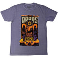 Violett-Silber - Front - The Doors - "Sacramento" T-Shirt für Herren-Damen Unisex