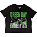 Schwarz - Front - Green Day - "American Idiot" Kurzes Top für Damen
