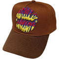 Braun-Gelb-Pink - Front - Willie Nelson - Baseball-Mütze für Herren-Damen Unisex