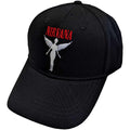 Schwarz-Rot-Weiß - Front - Nirvana - "Angelic" Baseball-Mütze für Herren-Damen Unisex
