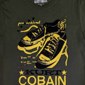 Grün - Lifestyle - Kurt Cobain - "Converse" T-Shirt für Herren-Damen Unisex