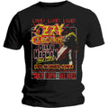 Schwarz - Front - Ozzy Osbourne - "Diary Of A Madman Tour" T-Shirt für Herren-Damen Unisex
