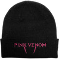 Schwarz-Pink - Front - BlackPink - "Pink Venom" Mütze für Herren-Damen Unisex