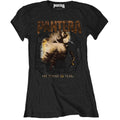 Schwarz - Front - Pantera - "Original Cover" T-Shirt für Damen