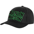 Schwarz-Grün - Front - Marilyn Manson - Baseball-Mütze für Herren-Damen Unisex