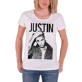 Weiß - Front - Justin Bieber - "Bold" T-Shirt für Damen