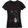 Schwarz - Front - Kiss - "Do You Love Me" T-Shirt für Damen