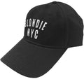 Schwarz-Weiß - Front - Blondie - "NYC" Baseball-Mütze für Herren-Damen Unisex