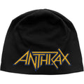 Schwarz - Front - Anthrax - Mütze für Herren-Damen Unisex