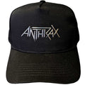 Schwarz-Sonic Silber - Front - Anthrax - Baseball-Mütze für Herren-Damen Unisex