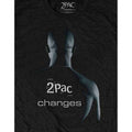 Schwarz - Side - Tupac Shakur - "Changes" T-Shirt für Herren-Damen Unisex